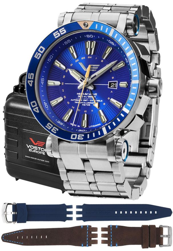 Zegarek męski Vostok Europe NH34-575A716B srebrny. Kolor: srebrny