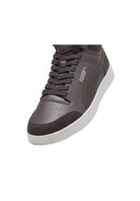 Buty do chodzenia męskie Puma Shuffle Mid Fur Flat. Kolor: brązowy. Materiał: materiał, syntetyk, tkanina, guma. Sport: turystyka piesza