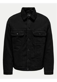 Only & Sons Kurtka przejściowa Wilson 22030971 Czarny Regular Fit. Kolor: czarny. Materiał: bawełna