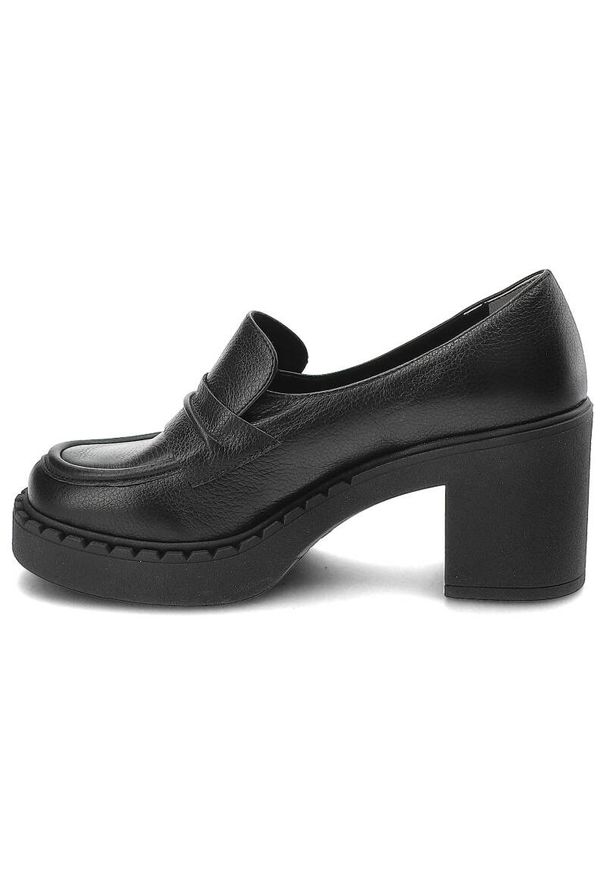 Czarne Półbuty Armodo Modne Buty Damskie. Okazja: na spotkanie biznesowe. Zapięcie: pasek. Kolor: czarny. Materiał: nubuk. Obcas: na obcasie. Styl: elegancki, biznesowy, klasyczny, wizytowy. Wysokość obcasa: średni