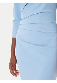 Rinascimento Sukienka koktajlowa CFC0126154003 Błękitny Slim Fit. Kolor: niebieski. Materiał: syntetyk. Styl: wizytowy #5