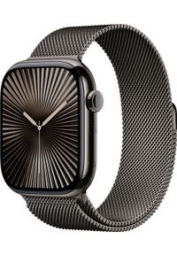 APPLE - Apple Watch Series 10 GPS + Cellular 42mm Slate Titanium Case with Slate Milanese Loop MX053ET/A