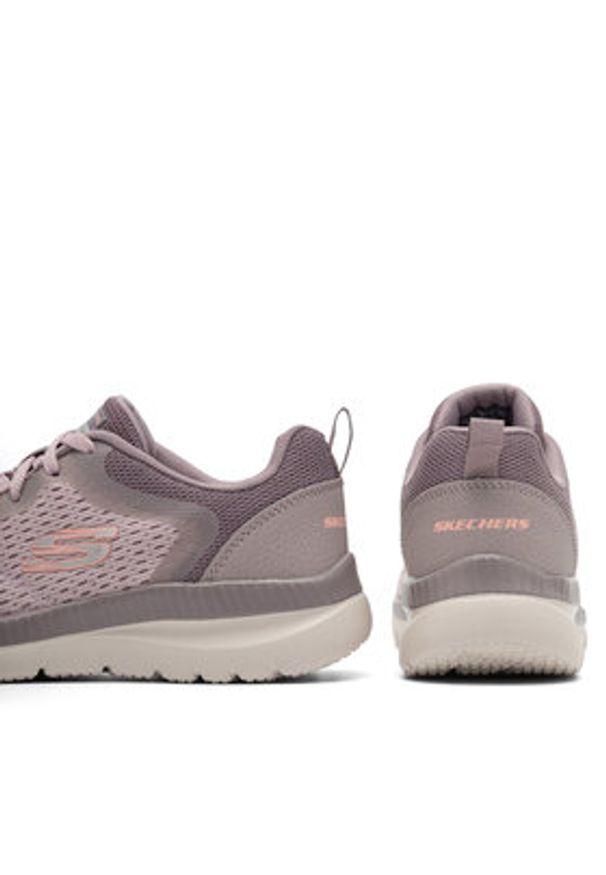 skechers - Skechers Sneakersy BOUNTIFUL 12607 LAV Fioletowy. Kolor: fioletowy. Materiał: materiał