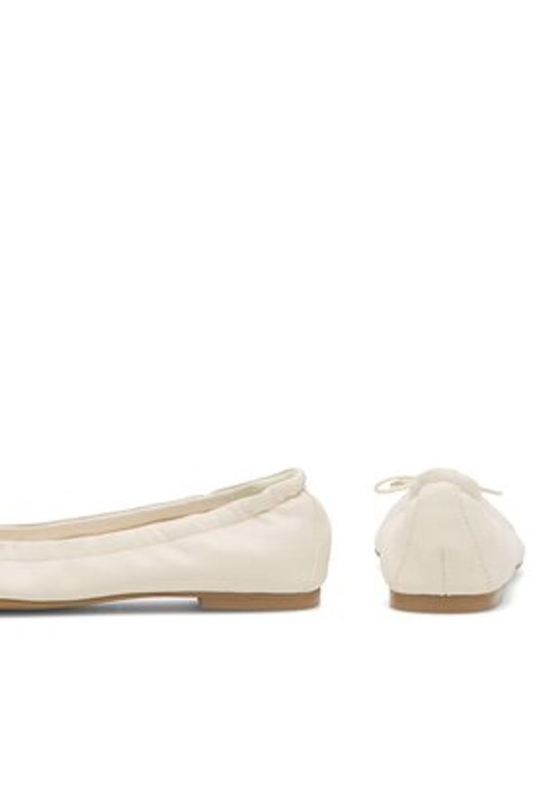 Nine West Baleriny WFA2617-1 Écru. Materiał: skóra