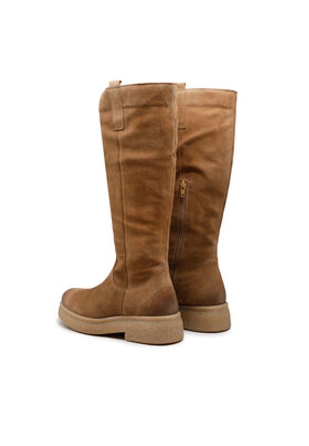 Lasocki Kozaki WI23-BULGY-06 Brązowy. Kolor: brązowy. Materiał: zamsz, skóra