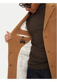 Liu Jo Płaszcz wełniany QXX009 T2583 Brązowy Regular Fit. Kolor: brązowy. Materiał: syntetyk #3