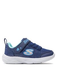 skechers - Skechers Sneakersy Easy Peasy 302885N/BLTQ Granatowy. Kolor: niebieski. Materiał: materiał