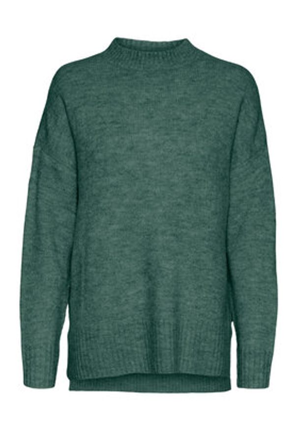 Vero Moda Sweter 10269229 Zielony Regular Fit. Kolor: zielony. Materiał: syntetyk