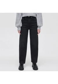 Cropp - Czarne jeansy slim straight - Czarny. Kolor: czarny #1