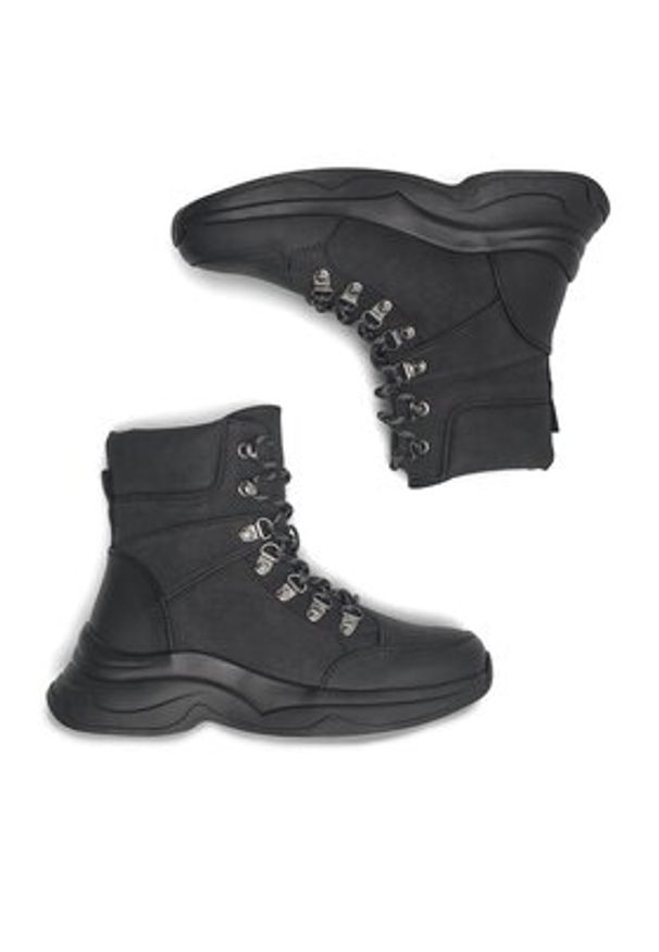 DeeZee Botki GAIA WS6029-17 Czarny. Kolor: czarny. Materiał: syntetyk