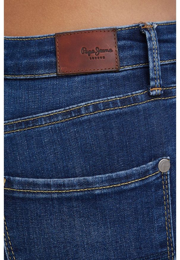 Pepe Jeans Jeansy Regent damskie high waist. Stan: podwyższony. Kolor: niebieski