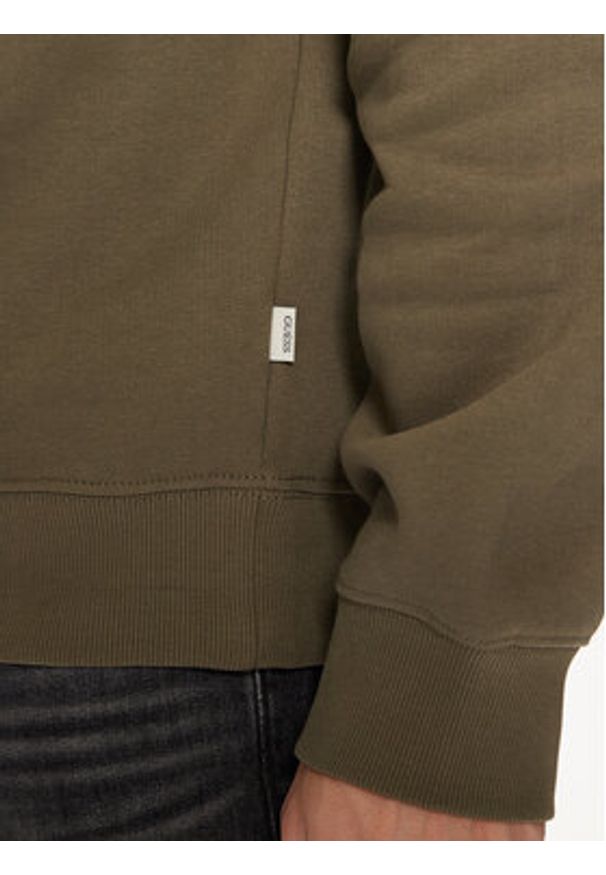 Guess Jeans Bluza M4YQ17 K9V31 Khaki Regular Fit. Kolor: brązowy. Materiał: bawełna