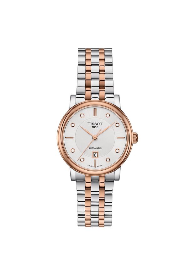 Zegarek Damski TISSOT Carson Lady Automatic T-CLASSIC T122.207.22.036.00. Styl: vintage, elegancki