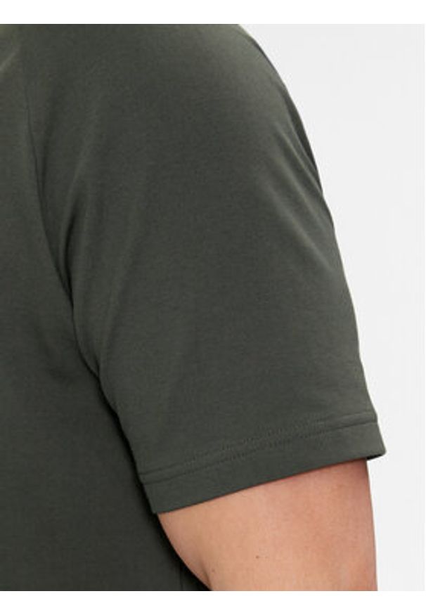 BOSS - Boss T-Shirt 50514527 Zielony Regular Fit. Kolor: zielony. Materiał: syntetyk, bawełna
