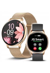 Smartwatch JG Smart SMARTWATCH DAMSKI ZEGAREK MENU PL POWIADOMIENIA ROZMOWY CIŚNIENIE 4 PASKI. Rodzaj zegarka: smartwatch #1