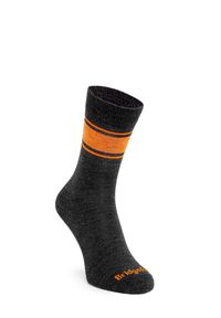 BRIDGEDALE - Skarpetki do turystyki męskie Bridgedale Everyday Ultra Lt Merino P Boot. Kolor: szary, pomarańczowy, wielokolorowy. Materiał: wełna. Sport: turystyka piesza