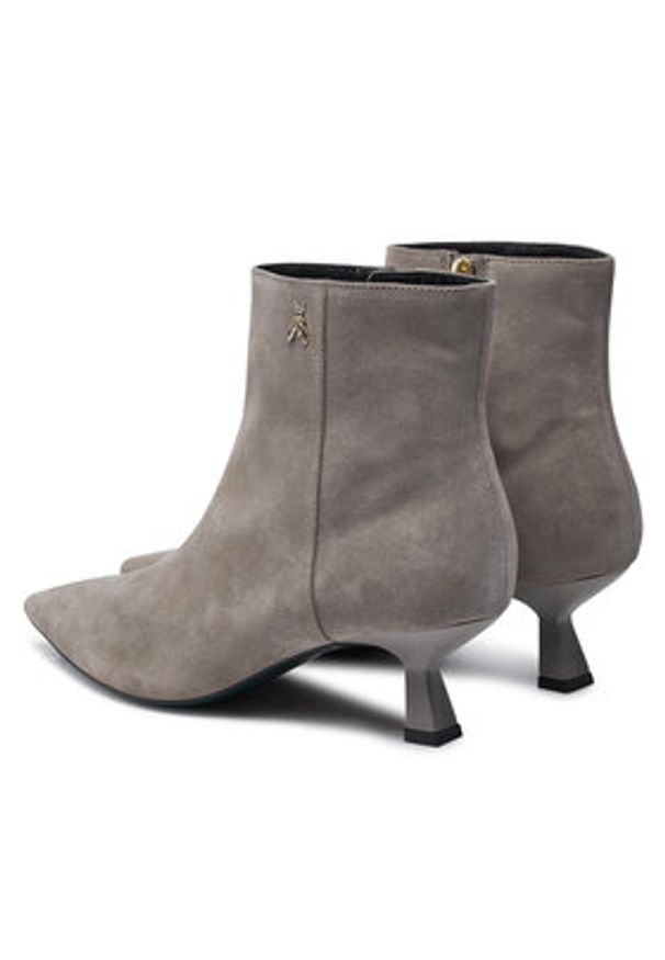 Patrizia Pepe Botki 8Y0093/L033-S690 Szary. Kolor: szary. Materiał: zamsz, skóra