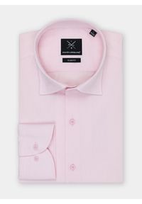 Pako Lorente - PAKO LORENTE – Gładka elegancka koszula męska w kolorze różowym. Typ kołnierza: kołnierzyk klasyczny. Kolor: różowy. Materiał: bawełna. Długość rękawa: długi rękaw. Długość: długie. Wzór: gładki. Styl: elegancki #4