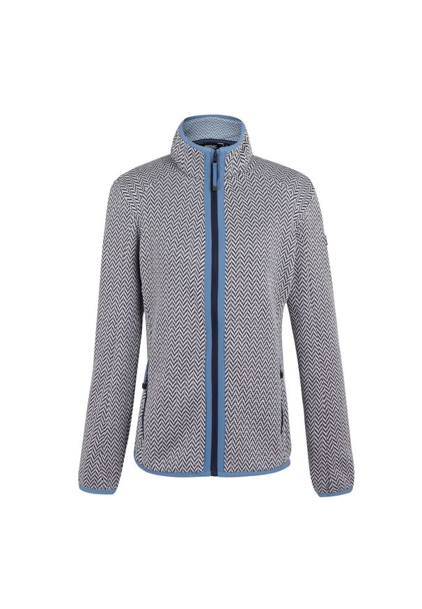 Regatta - Damska Bluza Polarowa Elzie Z Pełnym Zamkiem Błyskawicznym. Kolor: niebieski. Materiał: polar. Sezon: zima. Styl: sportowy. Sport: turystyka piesza