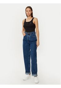 Tommy Jeans Top DW0DW19492 Czarny Slim Fit. Kolor: czarny. Materiał: bawełna #3