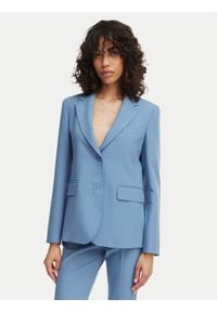 Weekend Max Mara Marynarka Uva 2615041061 Błękitny Slim Fit. Kolor: niebieski. Materiał: syntetyk #1