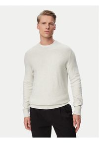 Calvin Klein Sweter LV04LF304G Szary Regular Fit. Kolor: szary. Materiał: bawełna #1