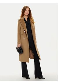 Marciano Guess Płaszcz wełniany 4BGL07 7045A Brązowy Regular Fit. Kolor: brązowy. Materiał: wełna #5
