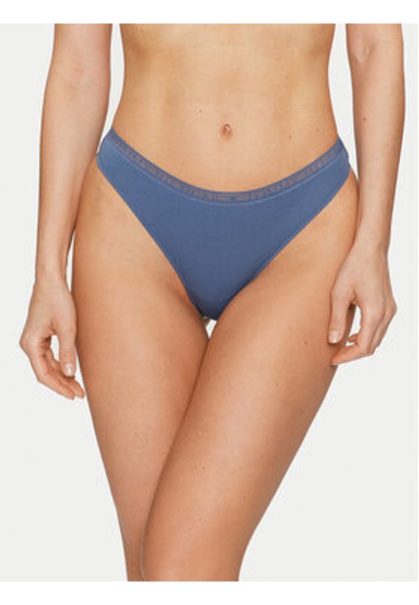 TOMMY HILFIGER - Tommy Hilfiger Komplet 3 par stringów UW0UW04890 Kolorowy. Materiał: bawełna. Wzór: kolorowy