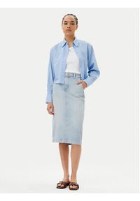 Marc O'Polo Spódnica jeansowa 503 9186 24009 Niebieski Regular Fit. Kolor: niebieski. Materiał: bawełna, lyocell #3