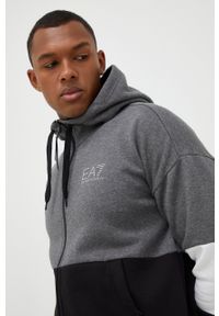 EA7 Emporio Armani dres męski kolor czarny. Kolor: czarny. Materiał: dresówka #2