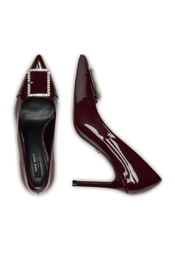 Nine West Szpilki CEO-LUBNA-01 Bordowy. Kolor: czerwony. Materiał: materiał. Obcas: na szpilce