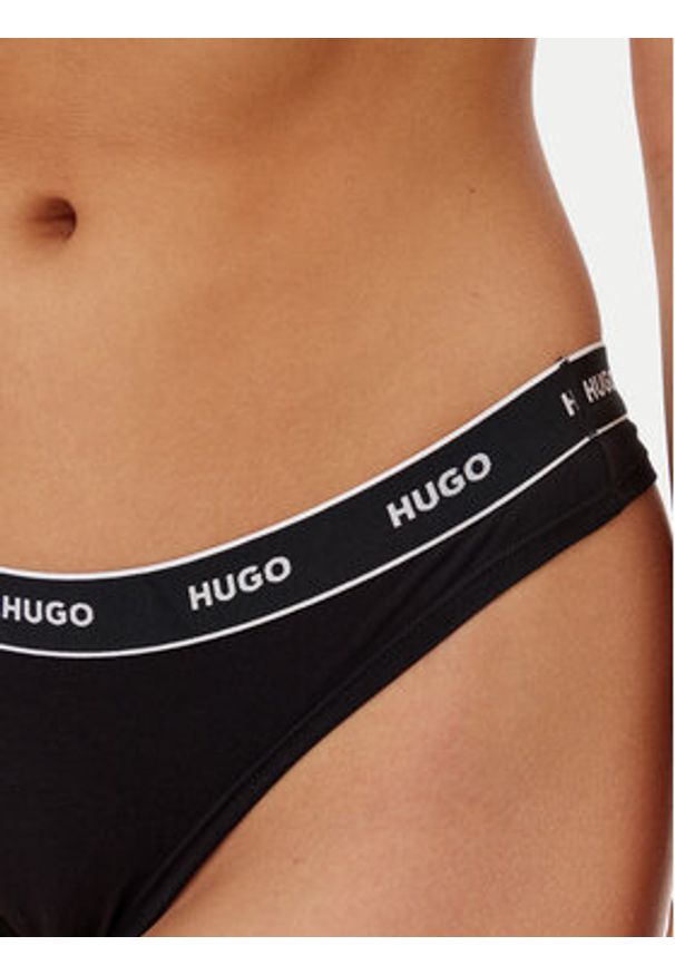 Hugo - HUGO Komplet 3 par stringów 50495870 Kolorowy. Materiał: bawełna. Wzór: kolorowy