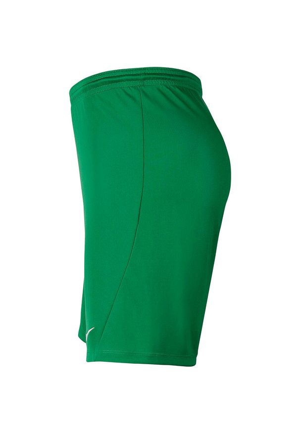 Spodenki piłkarskie męskie Nike Dry Park III treningowe szybkoschnące Dri Fit. Kolor: zielony. Technologia: Dri-Fit (Nike). Sport: piłka nożna