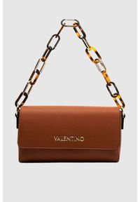Valentino by Mario Valentino - VALENTINO Brązowa torebka Bercy. Kolor: brązowy