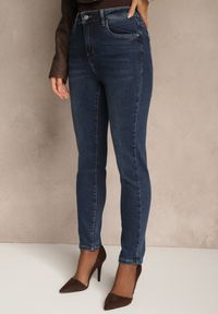 Renee - Niebieskie Jeansy o Fasonie Skinny Regular Waist Razella. Kolor: niebieski. Długość: krótkie. Styl: klasyczny