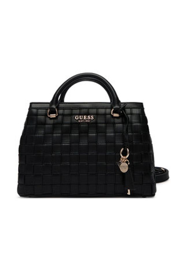 Guess Torebka Sandy HWWG84 18060 Czarny. Kolor: czarny. Materiał: skórzane