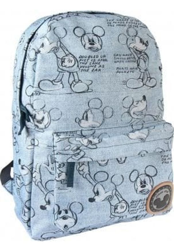 NoName - Plecak szkolny Mickey Mouse 72832 Niebieski. Kolor: niebieski. Wzór: motyw z bajki