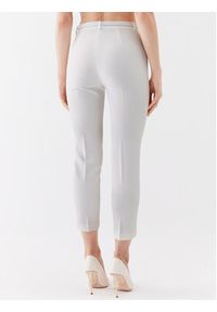 Elisabetta Franchi Spodnie materiałowe PA-080-32E2-V350 Biały Slim Fit. Kolor: biały. Materiał: syntetyk