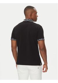 Versace Jeans Couture Polo 78GAGT02 Czarny Regular Fit. Typ kołnierza: polo. Kolor: czarny. Materiał: bawełna #3