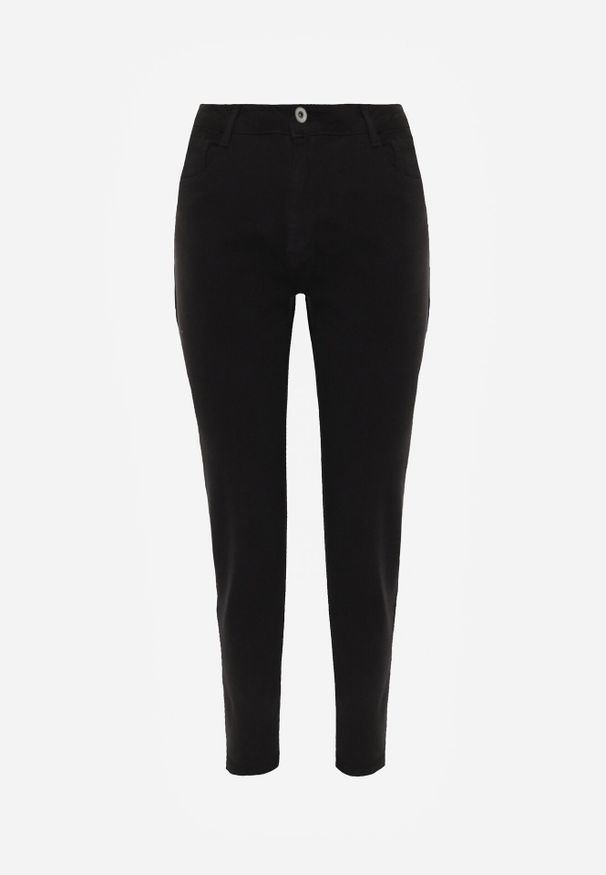 Born2be - Czarne Jeansy Mom Fit z Wysokim Stanem Marzia. Okazja: na co dzień. Stan: podwyższony. Kolor: czarny. Styl: casual