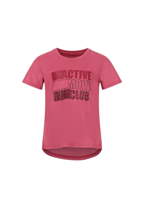 ZigZag - Koszulka dla dziewczynki Zigzag Julietta. Kolor: czerwony. Sezon: lato. Sport: turystyka piesza