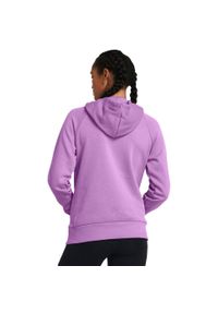 Under Armour - Damska Bluza Z Kapturem Rival Fleece Hoodie. Typ kołnierza: kaptur. Kolor: fioletowy