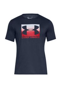 Under Armour - Męska Koszulka Z Logo 1329 581 Box. Kolor: niebieski