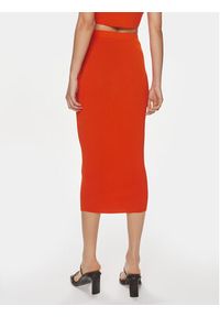 Patrizia Pepe Spódnica ołówkowa 2G0974/K021-R825 Pomarańczowy Slim Fit. Kolor: pomarańczowy. Materiał: wiskoza