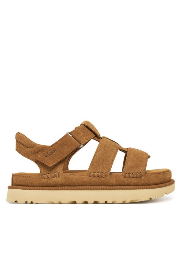 Ugg Sandały W Goldenstar Strap 1137890 Brązowy. Kolor: brązowy. Materiał: zamsz, skóra