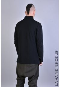 La Haine Inside Us Sweter "LM059" | A2308 3J LM059 | Mężczyzna | Czarny. Okazja: na co dzień. Typ kołnierza: kołnierzyk stójkowy. Kolor: czarny. Materiał: bawełna. Wzór: aplikacja. Styl: casual #3