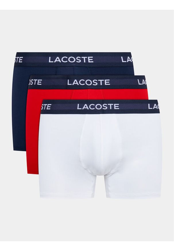 Lacoste Komplet 3 par bokserek 5H9623 Granatowy. Kolor: niebieski. Materiał: syntetyk