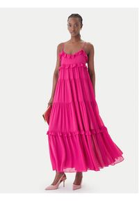 MICHAEL Michael Kors Sukienka letnia MS683E37R3 Różowy Relaxed Fit. Kolor: różowy. Materiał: syntetyk. Sezon: lato #5