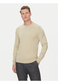 Marciano Guess Sweter 5GHR02 5861Z Beżowy Regular Fit. Kolor: beżowy. Materiał: bawełna