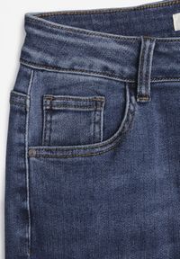 Born2be - Niebieskie Jeansy Typu Dzwony z Wysokim Stanem Finvanna. Okazja: na spacer. Stan: podwyższony. Kolor: niebieski. Styl: elegancki, sportowy, klasyczny #5